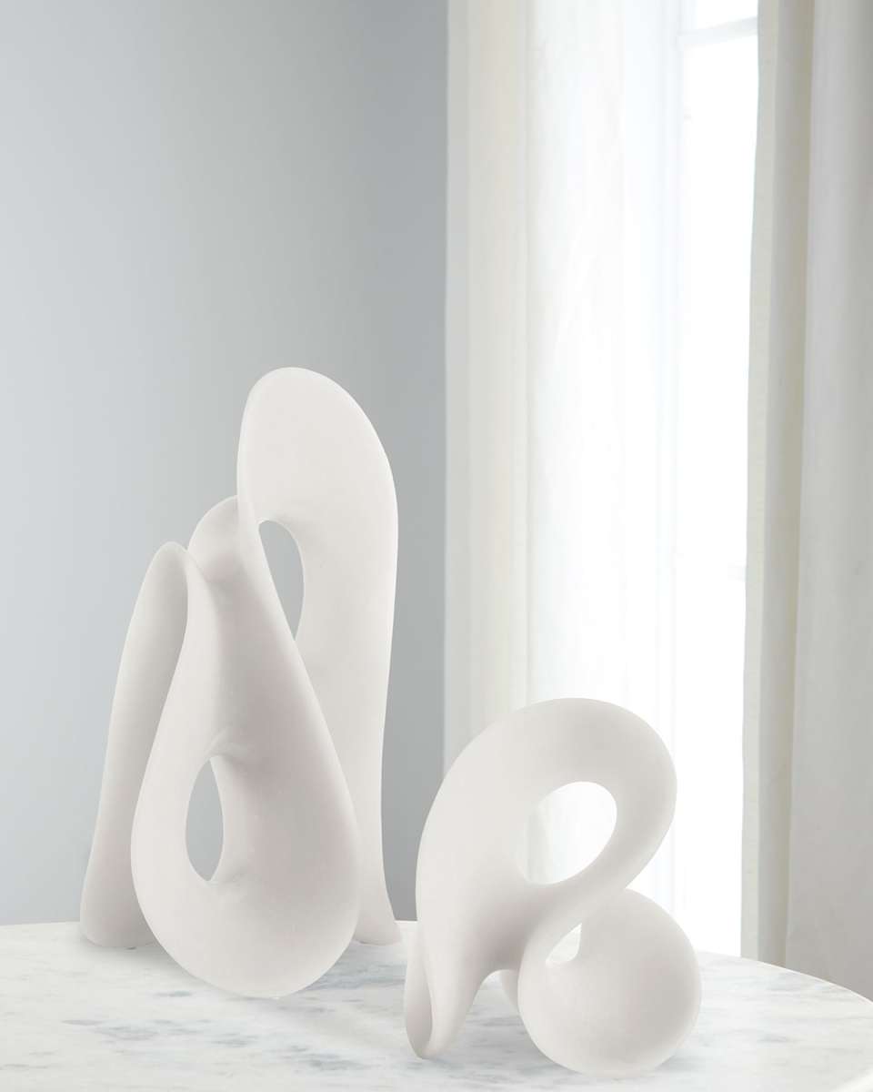 Silent Wave Sculptures, Set of 2